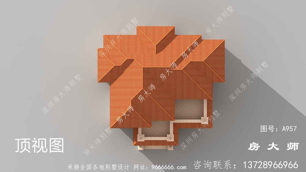纯石材干豪华三层欧式别墅设计图纸
