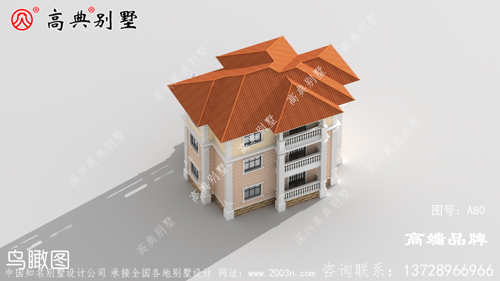 經典三层农村自建别墅设计图纸