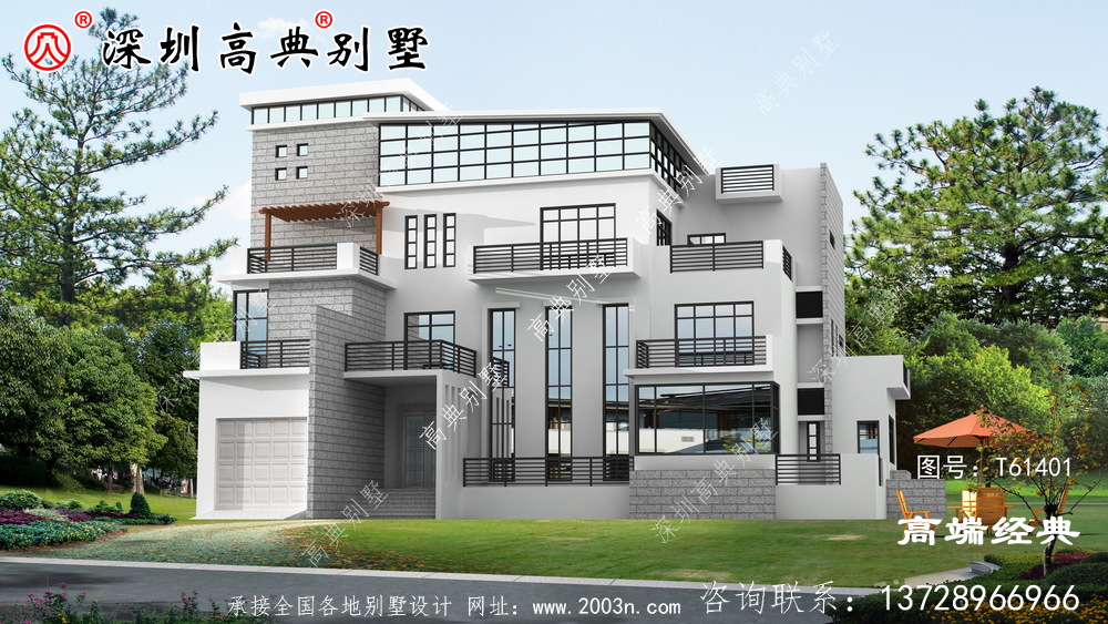农村最漂亮四层别墅设计图，漂亮的户型，一眼就能让人心动