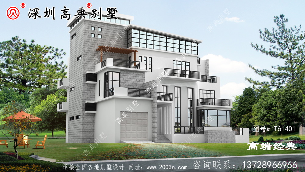 农村最漂亮四层别墅设计图，漂亮的户型，一眼就能让人心动