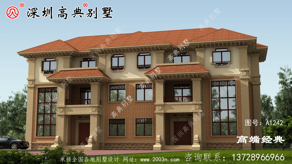 农村简单的三层自营住宅效果图，看到的都很惊讶。