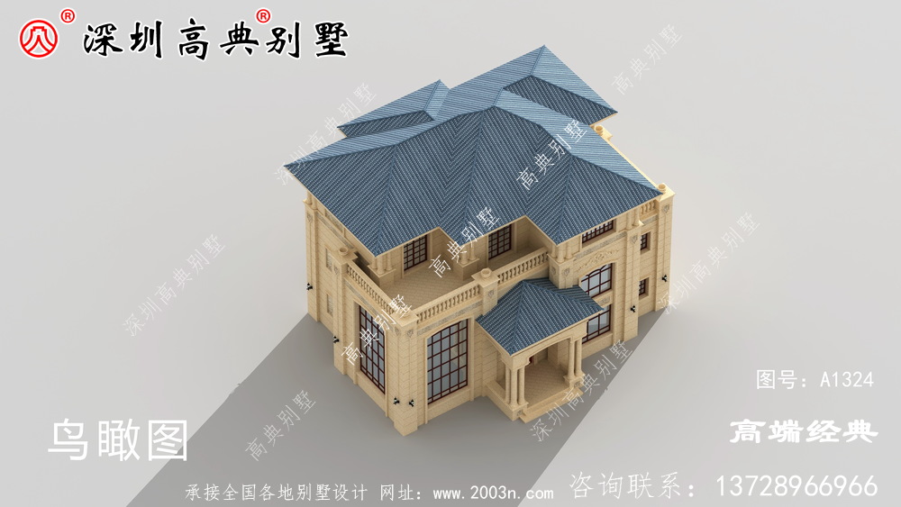 一栋三层别墅就是这样建造的。绝对没有人敢说你土，豪华大气，图纸快收好。