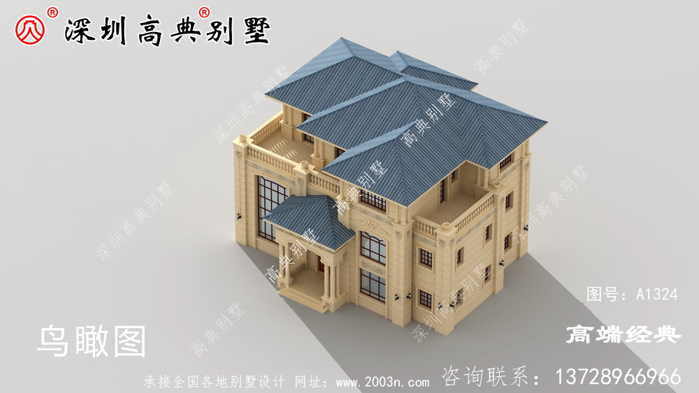 一栋三层别墅就是这样建造的。绝对没有人敢说你土，豪华大气，图纸快收好。