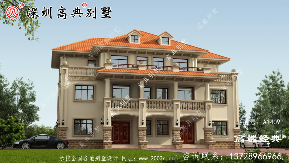 乡村三层别墅2021图样设计，简单实用，收藏图样早晚都用得着。