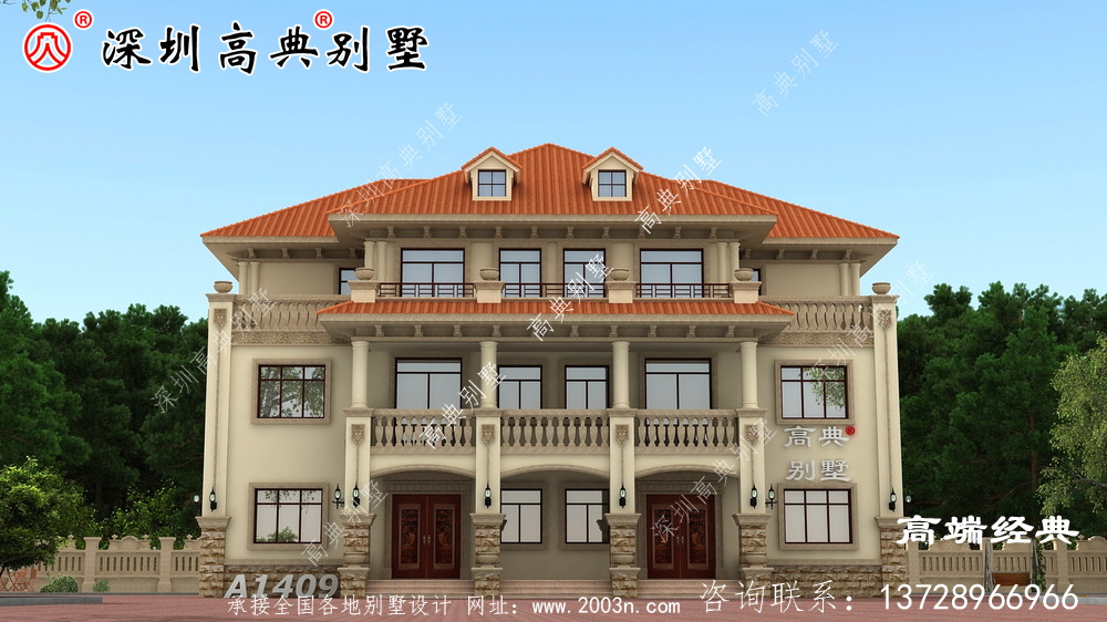 乡村三层别墅2021图样设计，简单实用，收藏图样早晚都用得着。