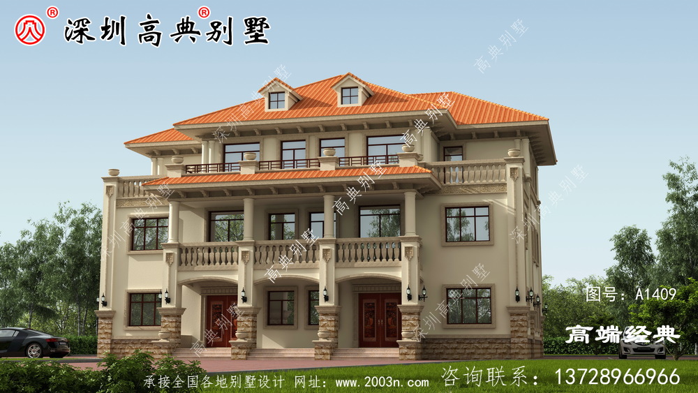 乡村三层别墅2021图样设计，简单实用，收藏图样早晚都用得着。