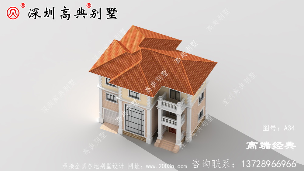 农村二层半新款别墅， 好看又大方，朋友都说我眼光好