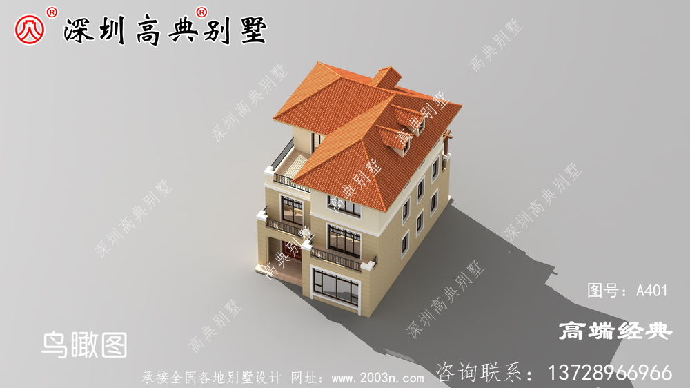 农村简单大气二层楼房图片，设计师最新设计，简约又不失大气