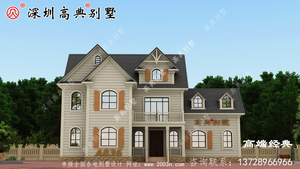 农村自建房设计图，漂亮经济又实用，选这个建别墅再好不过