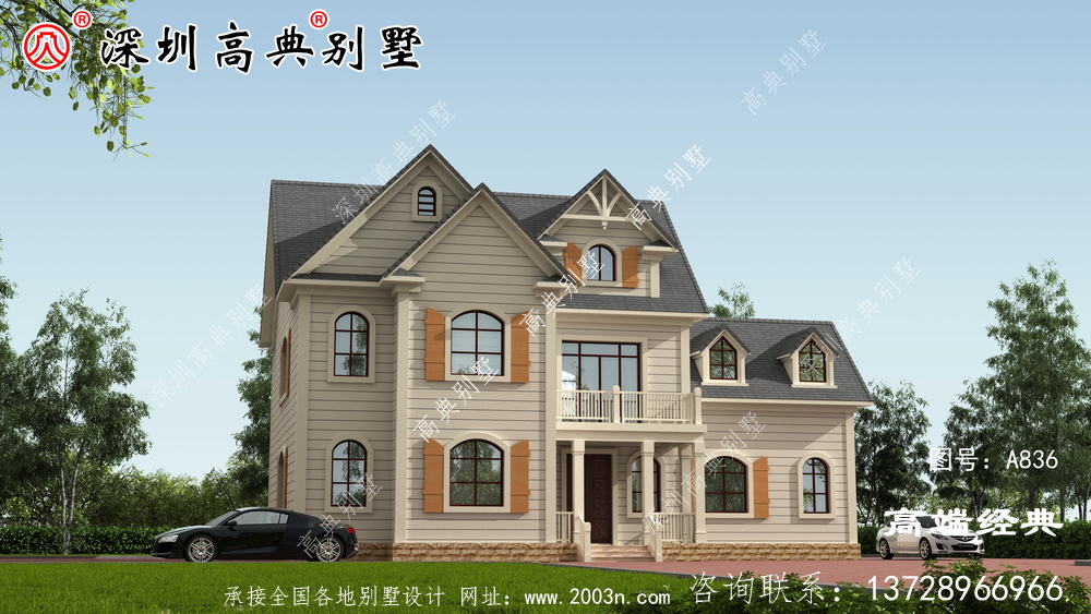 农村自建房设计图，漂亮经济又实用，选这个建别墅再好不过