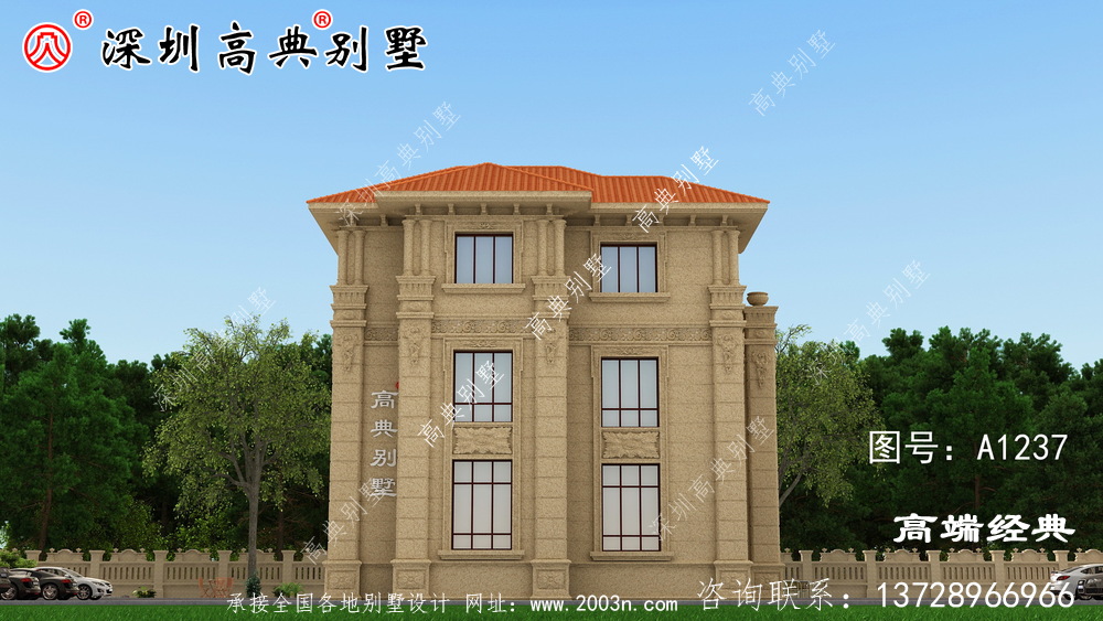 简单接地气自建房外观图，经济实用，最适合农村建设。