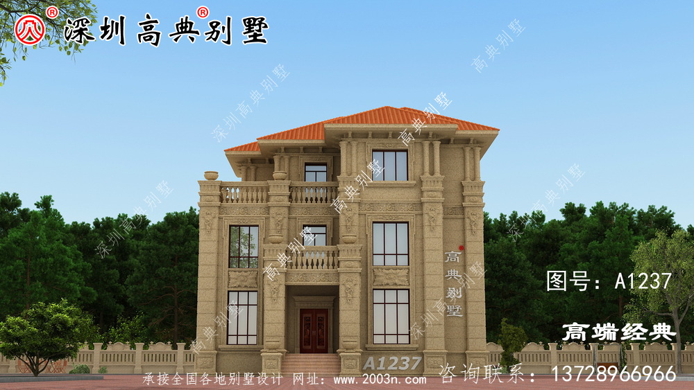 简单接地气自建房外观图，经济实用，最适合农村建设。