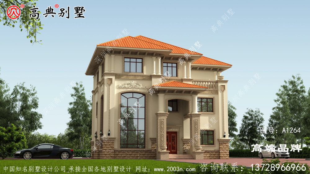 简欧复式三层别墅非常适合预算不高的农村朋友建设