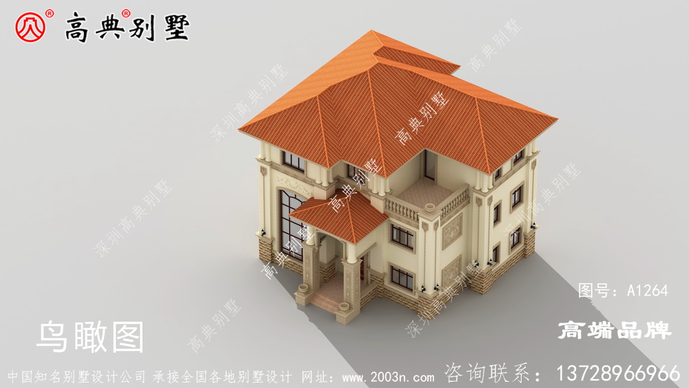 简欧复式三层别墅非常适合预算不高的农村朋友建设