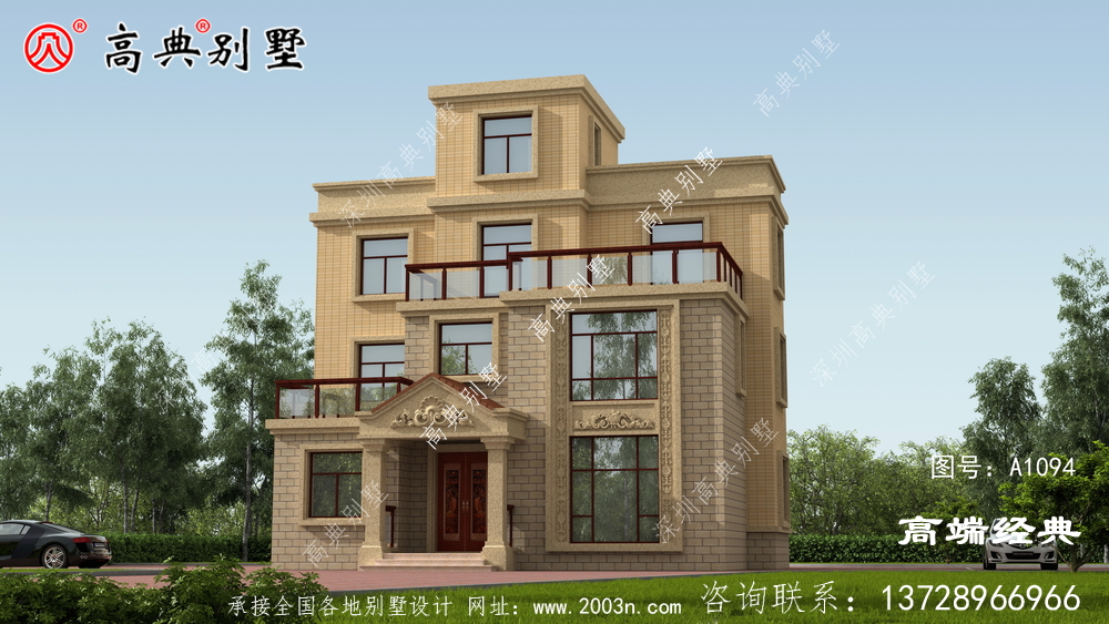 带大露台的欧式自建别墅，住在这样的别墅里，幸福指数肯定会飙升。